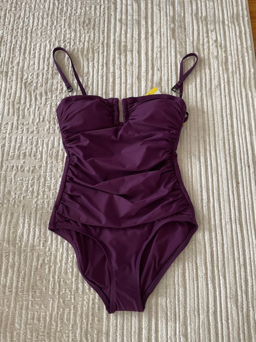 Women’s Plum One-Piece Swimsuit with Removable Straps